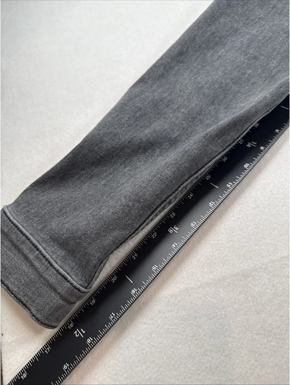 7 For All Mankind Distressed Black Faded Denim Jean Jacket Mens Medium Pre Owned
